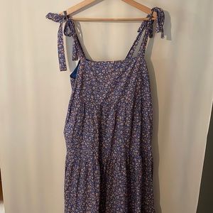 Madewell lined maxi dress